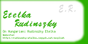 etelka rudinszky business card